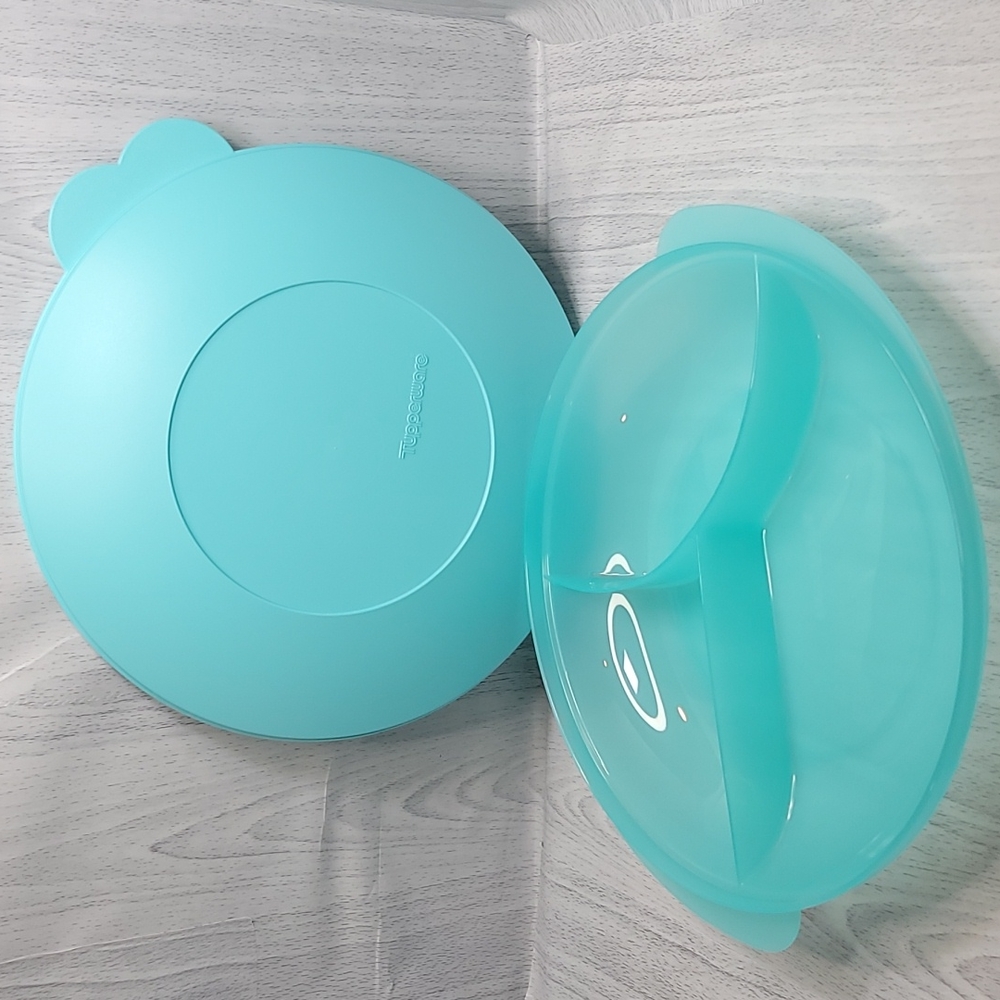 Tupperware Reheatable Divided Plate New